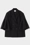 コンフォートダブルクロスフレア袖ジャケット ル フィル/LE PHIL ブラック