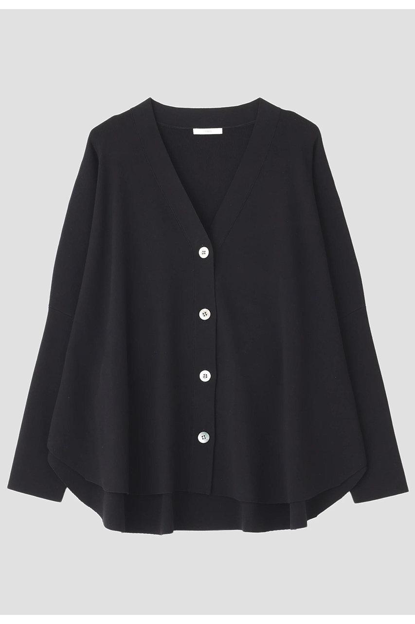 LE PHIL オーバーサイズラウンドヘムカーデ (ブラック, F) ル フィル ELLE SHOP LE PHIL オーバーサイズラウンドヘムカーデ (ブラック, F) ル フィル ELLE SHOP