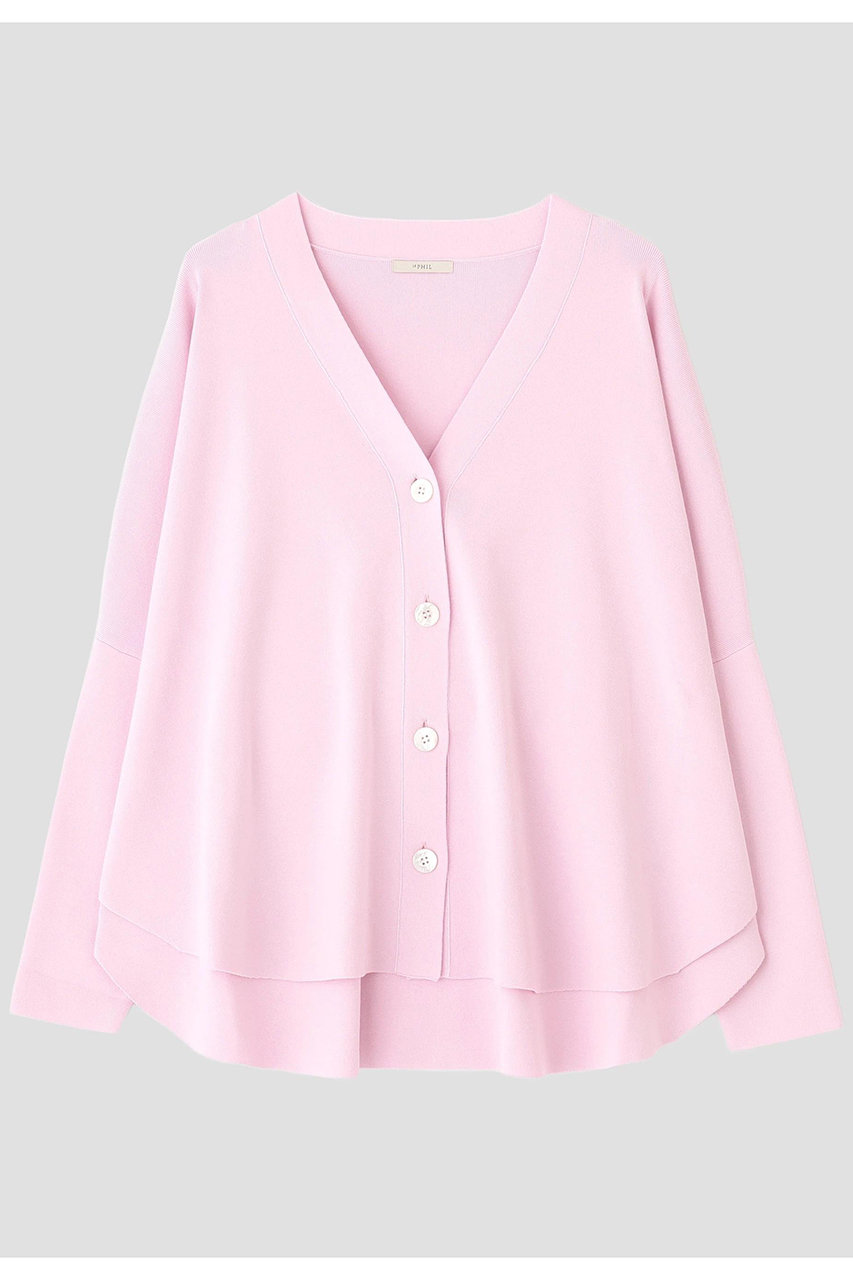 LE PHIL オーバーサイズラウンドヘムカーデ (ピンク, F) ル フィル ELLE SHOP LE PHIL オーバーサイズラウンドヘムカーデ (ピンク, F) ル フィル ELLE SHOP