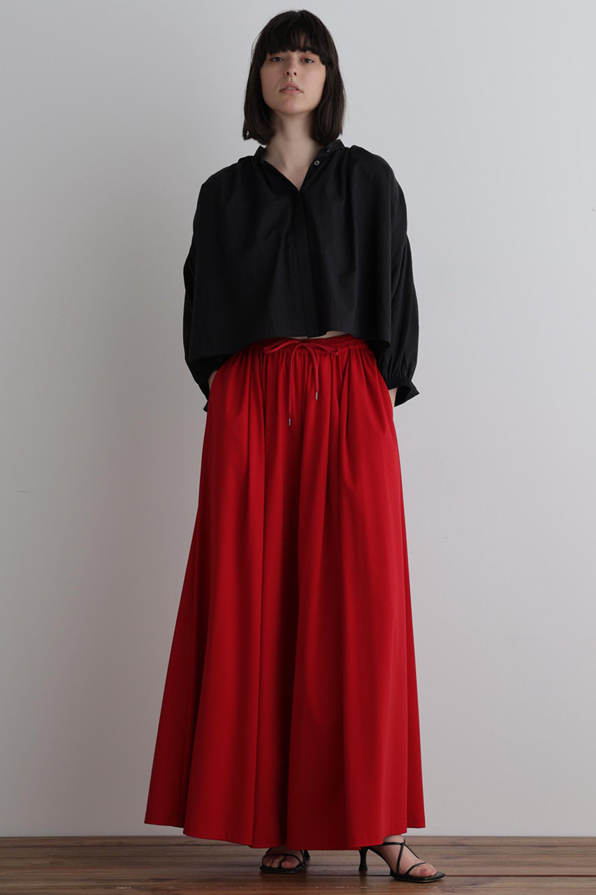 LE PHIL◇バックスリットツイルブラウス/ベスト/FREE/ポリエステル/BLK