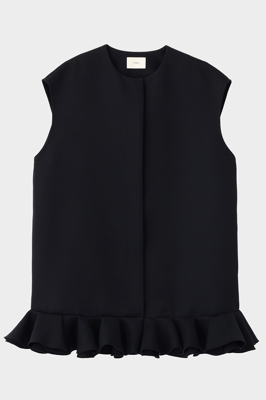 LE PHIL トリプルクロスペプラムジレ (ブラック, Ｆ) ル フィル ELLE SHOP