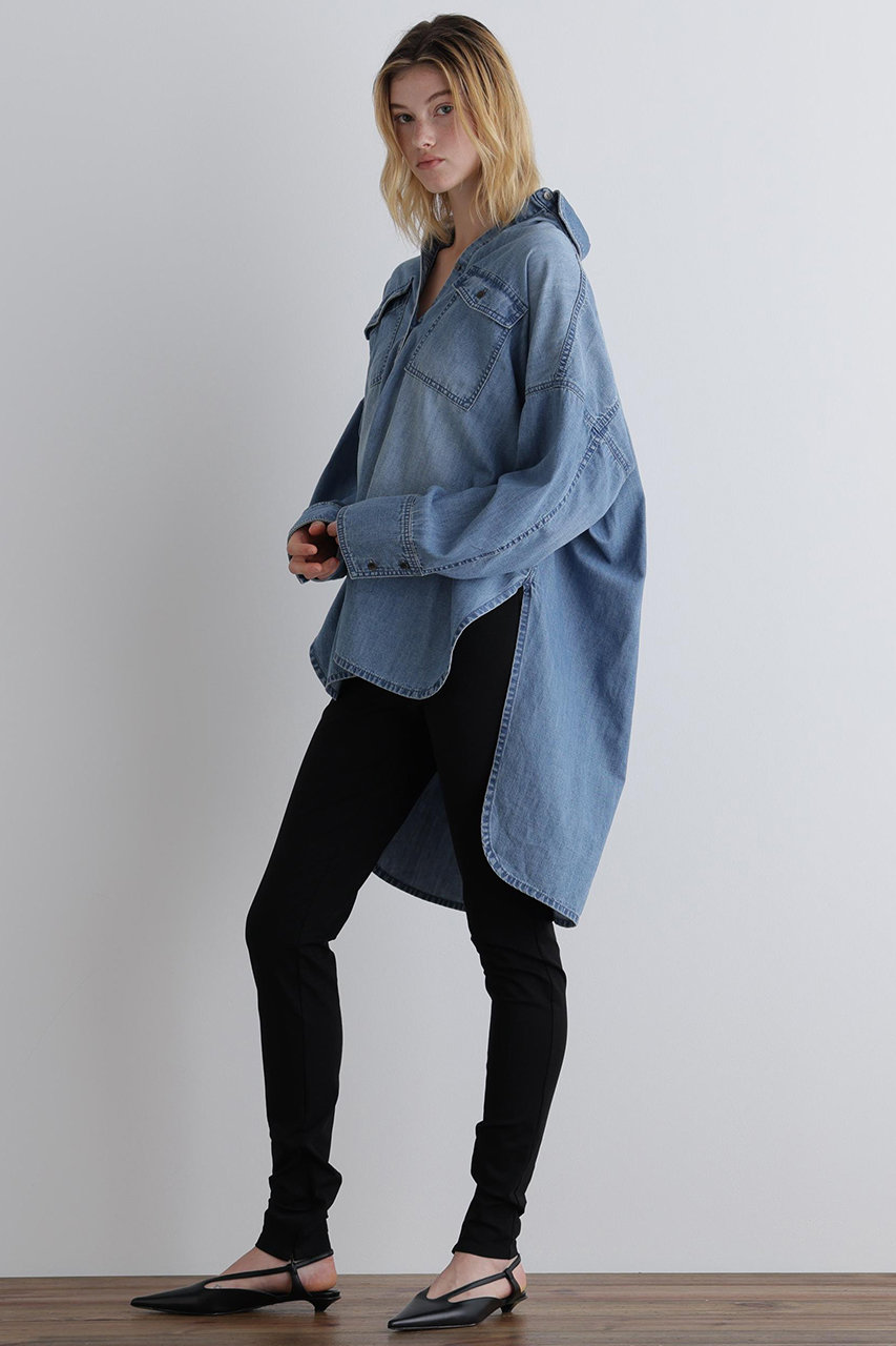 【新品タグ付き】LE PHIL ウォッシュドデニムシャツ ◇ウォッシュドデニムシャツA（シャツ/ブラウス）｜LE PHIL