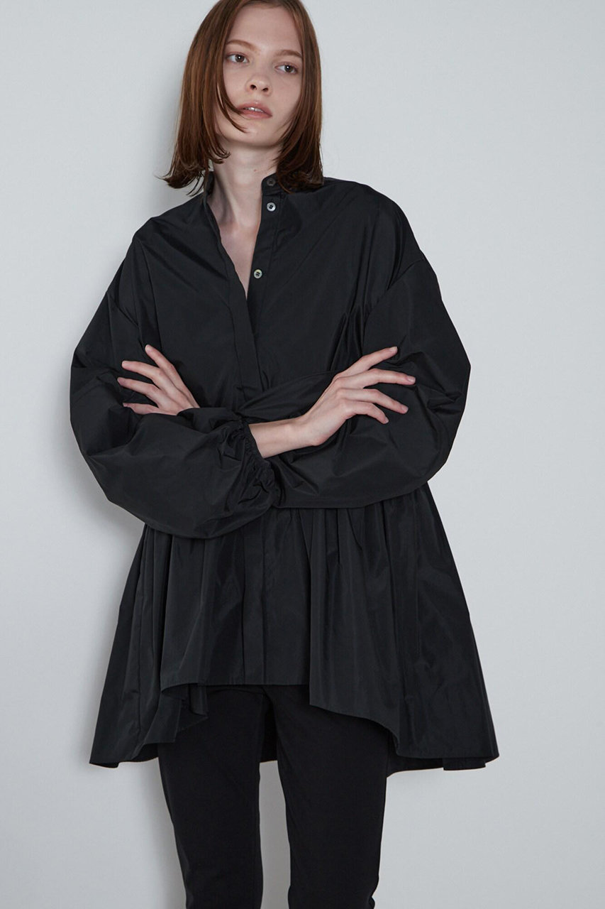 LE PHIL 《LE PHIL》ライトタフタギャザーブラウス (ブラック, F) ル フィル ELLE SHOP LE PHIL 《LE PHIL》ライトタフタギャザーブラウス (ブラック, F) ル フィル ELLE SHOP