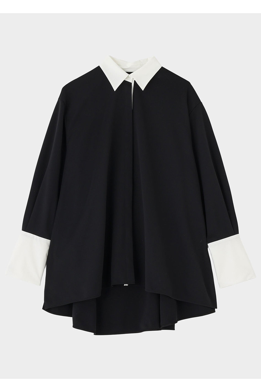 LE PHIL バイカラーテントブラウス (ブラック, F) ル フィル ELLE SHOP LE PHIL バイカラーテントブラウス (ブラック, F) ル フィル ELLE SHOP