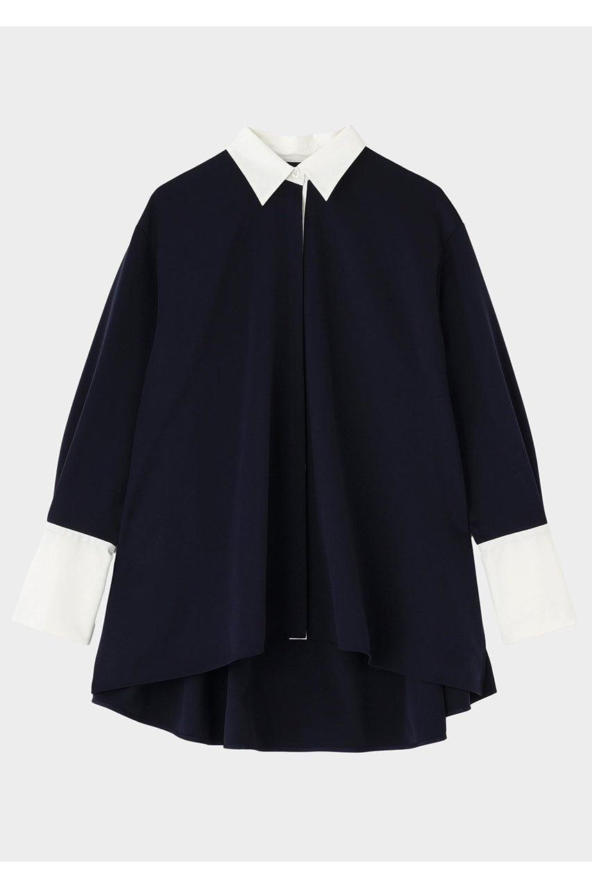 LE PHIL バイカラーテントブラウス (ネイビー, F) ル フィル ELLE SHOP LE PHIL バイカラーテントブラウス (ネイビー, F) ル フィル ELLE SHOP