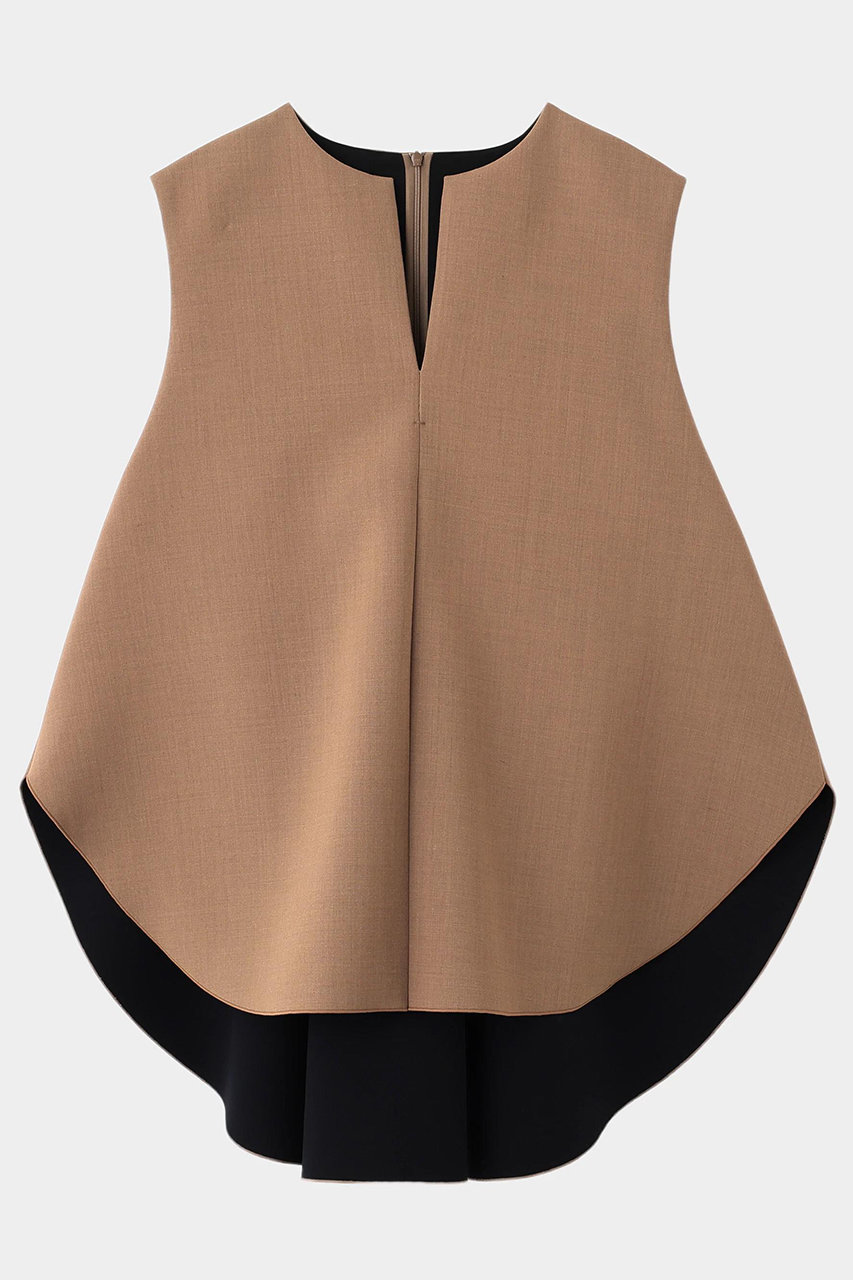 ライトボンディングノースリーブジレブラウス