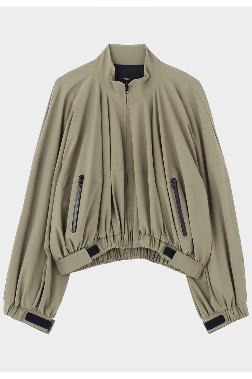 LE PHIL 《LE PHIL SPORTS》ナイロンショート丈ブルゾン (ブラウン, F) ル フィル ELLE SHOP LE PHIL 《LE PHIL SPORTS》ナイロンショート丈ブルゾン (ブラウン, F) ル フィル ELLE SHOP