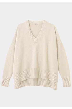 ル フィル/LE PHILのＦＯＸ混Ｖネックニット(110300/110301)