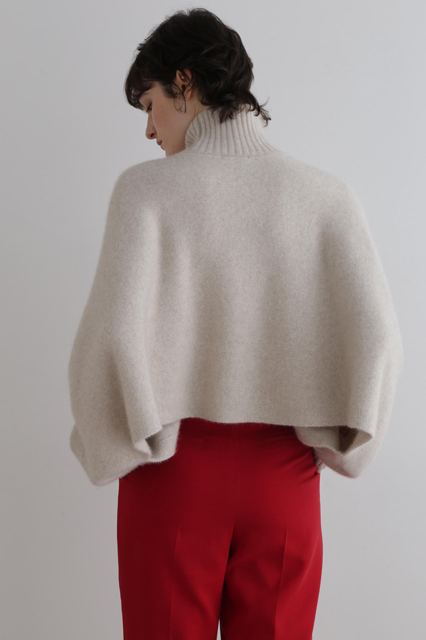 LE PHIL フォックス混ハイネックニット ベージュ 新品 LE PHIL(ル フィル)｜【予約販売】フォックス混ハイネックニット