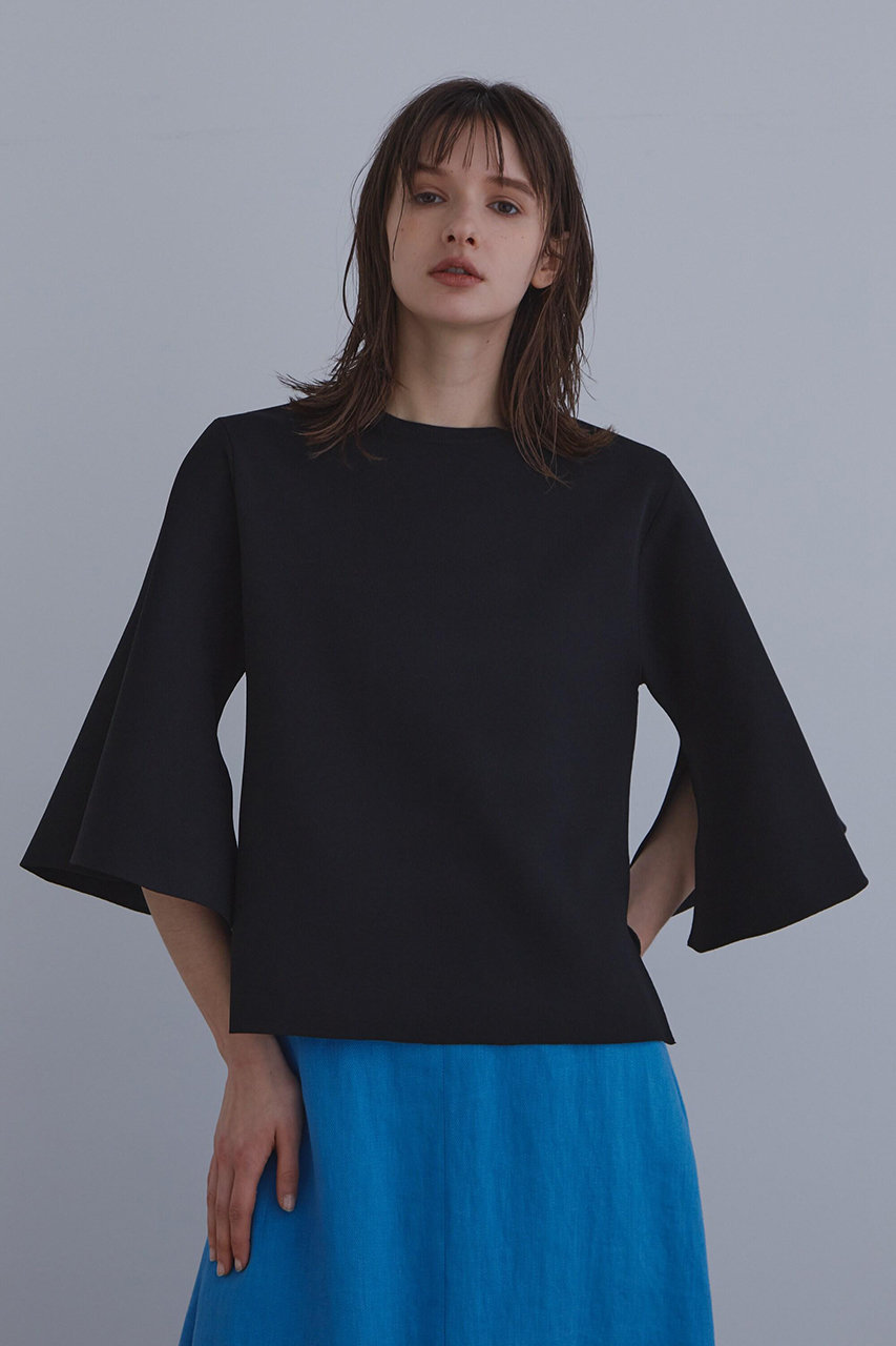 美品　LE PHIL フレアスリーブ　デザイントップス　ブラウス LEPHILルフィルフレアスリーブ トップス