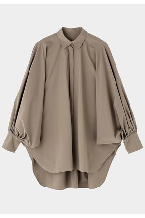 ル フィル/LE PHILのSOLOTEXブロードバックギャザーブラウス(110400/110403)