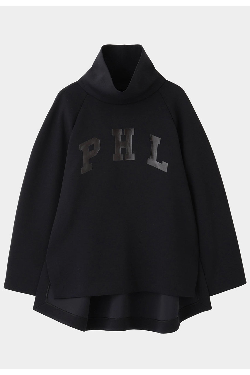 LE PHIL 《LE PHIL SPORTS》ライトダンボールレタードプルオーバー (ブラック, F) ル フィル ELLE SHOP LE PHIL 《LE PHIL SPORTS》ライトダンボールレタードプルオーバー (ブラック, F) ル フィル ELLE SHOP