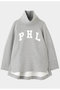 《LE PHIL SPORTS》ライトダンボールレタードプルオーバー ル フィル/LE PHIL グレー