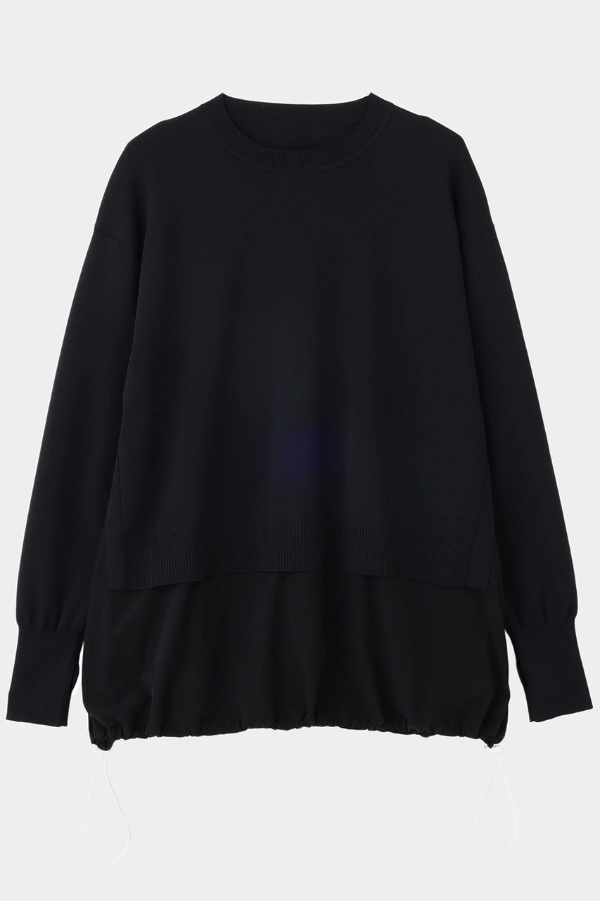 LE PHIL 《LE PHIL SPORTS》テックレイヤードニット (ブラック, F) ル フィル ELLE SHOP LE PHIL 《LE PHIL SPORTS》テックレイヤードニット (ブラック, F) ル フィル ELLE SHOP