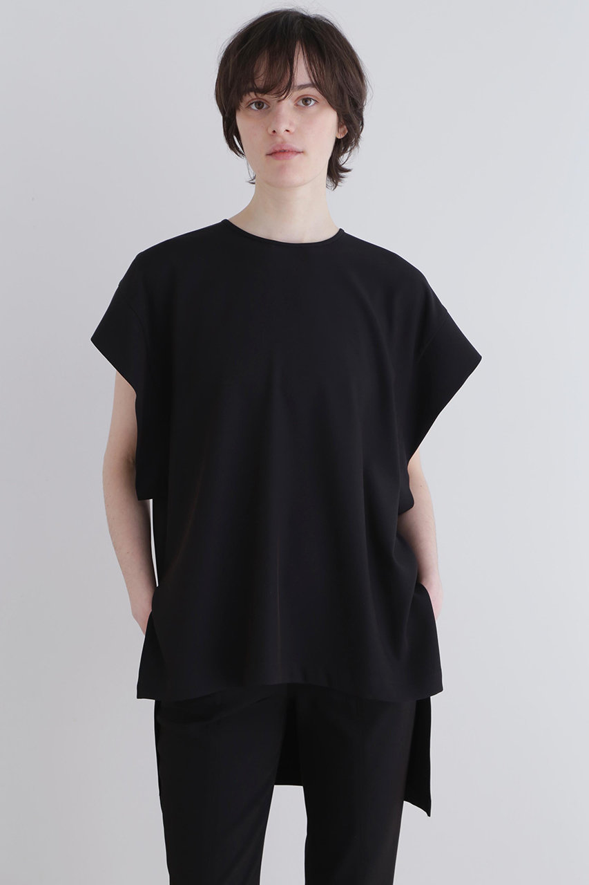 LE PHIL(ル フィル)｜2WAYツイルブラウス/ブラック の通販｜ELLESHOP