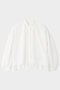 ショートタイプライターギャザーブラウス ル フィル/LE PHIL ホワイト