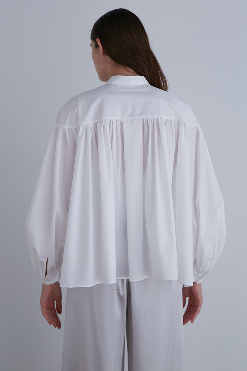 LE PHIL(ル フィル)｜ショートタイプライターギャザーブラウス