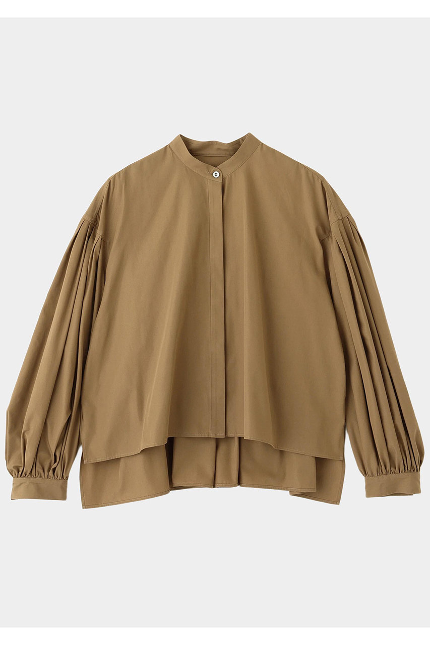 ショートタイプライターギャザーブラウス