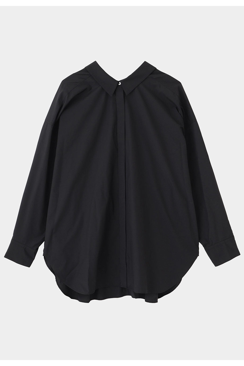 LE PHIL ラスターブロードバックスリットブラウス (ブラック, F) ル フィル ELLE SHOP LE PHIL ラスターブロードバックスリットブラウス (ブラック, F) ル フィル ELLE SHOP
