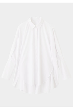 LEPHIL ルフィル シャーリングブラウス シャツ F白 プルオーバー LE PHIL｜ル フィルのブラウス・シャツ通販｜ELLE SHOP (エル
