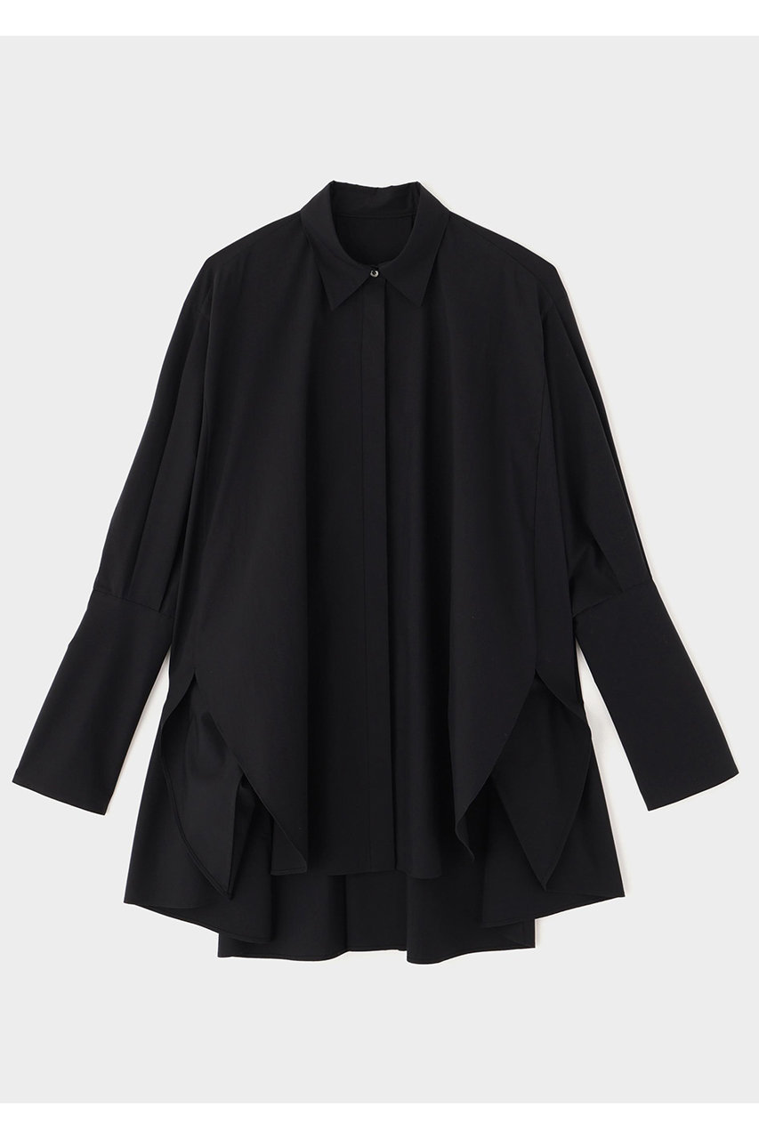 ル フィル/LE PHILのオーバーサイズロングカフスシャツ(ブラック/5345210911)