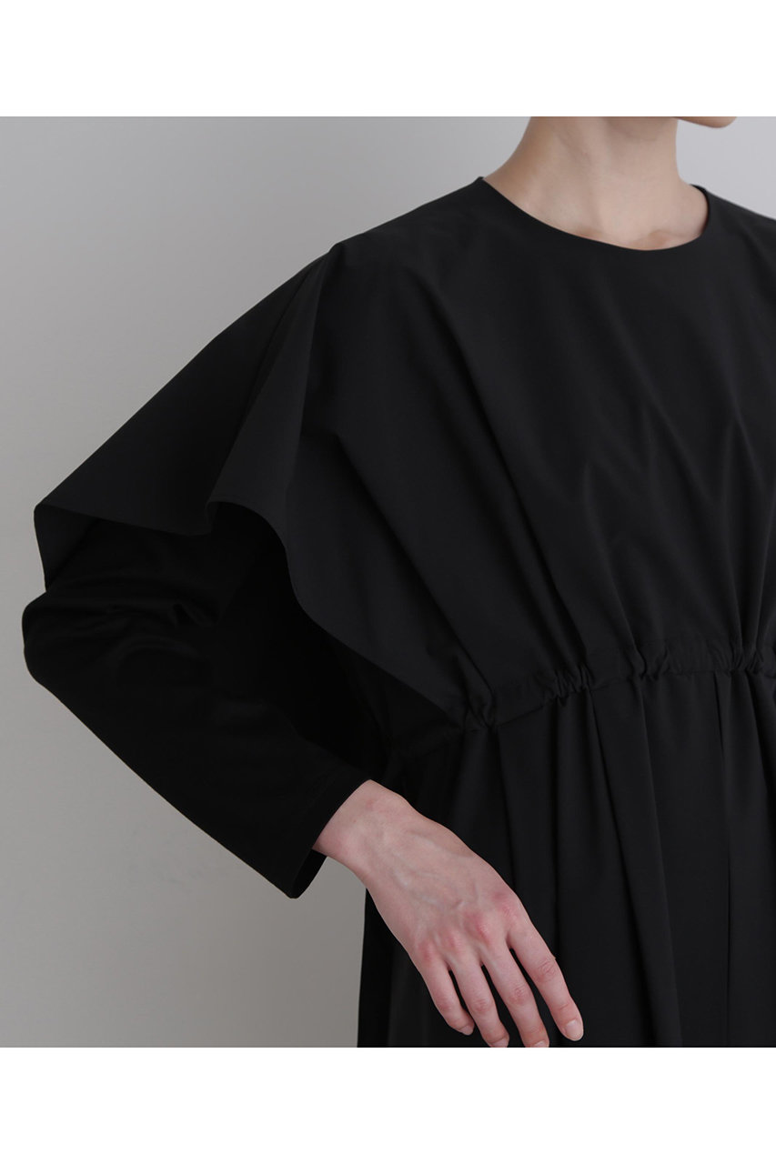 LE PHIL(ル フィル)｜SOLOTEXブロードケープワンピース/ブラック の