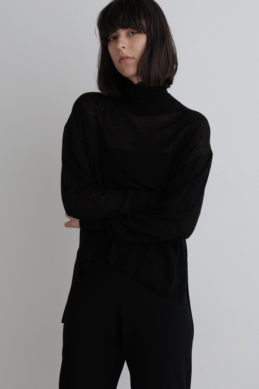 LE PHIL(ル フィル)｜シアーウールタートル/ブラック の通販｜ELLESHOP