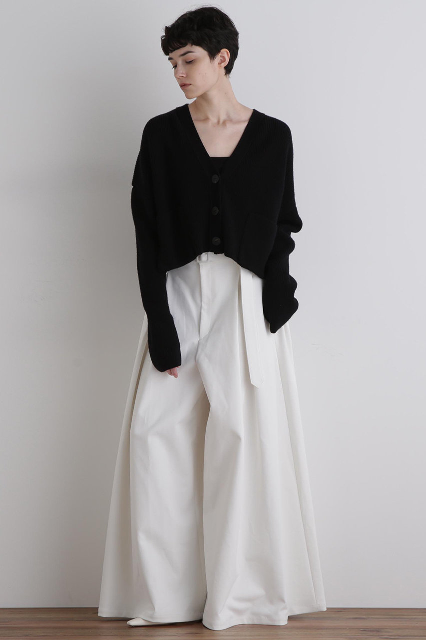 LE PHIL(ル フィル)｜ウールコンパクトカーディガン/ブラック の通販