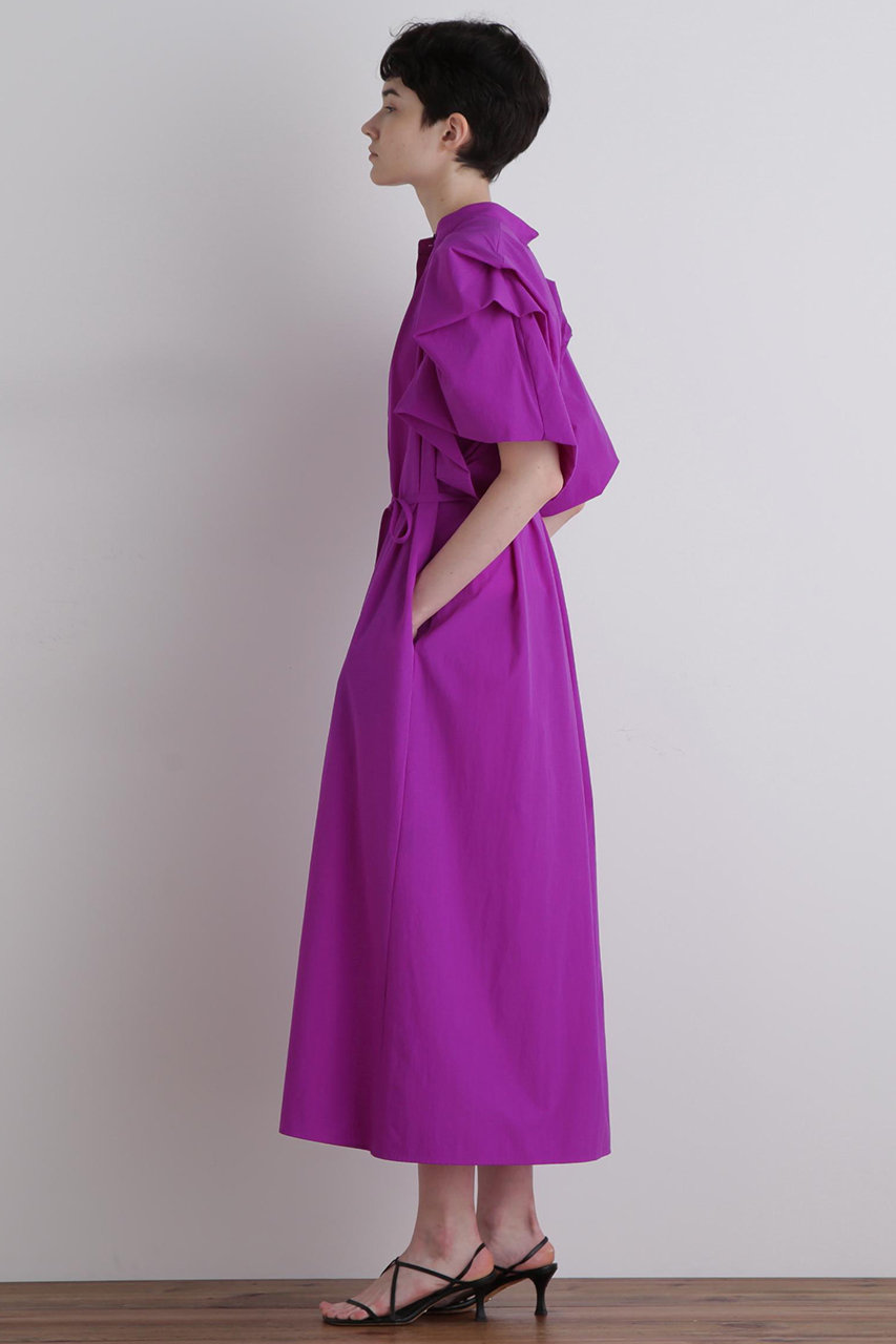 LE PHIL(ル フィル)｜ナイロンストレッチワンピース/パープル の通販