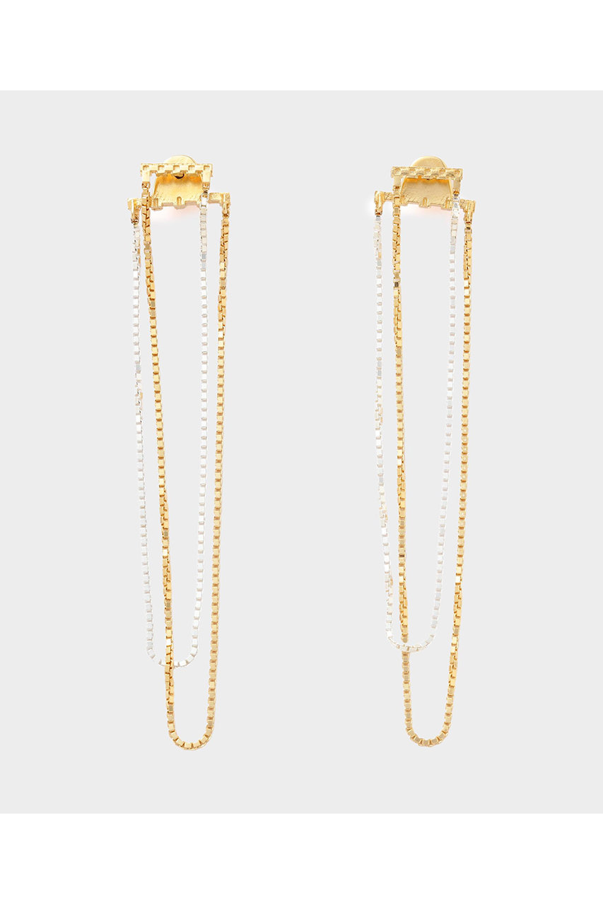 LE PHIL CURRENTS CROSS EARRINGS (シルバー, -) ル フィル ELLE SHOP LE PHIL CURRENTS CROSS EARRINGS (シルバー, -) ル フィル ELLE SHOP