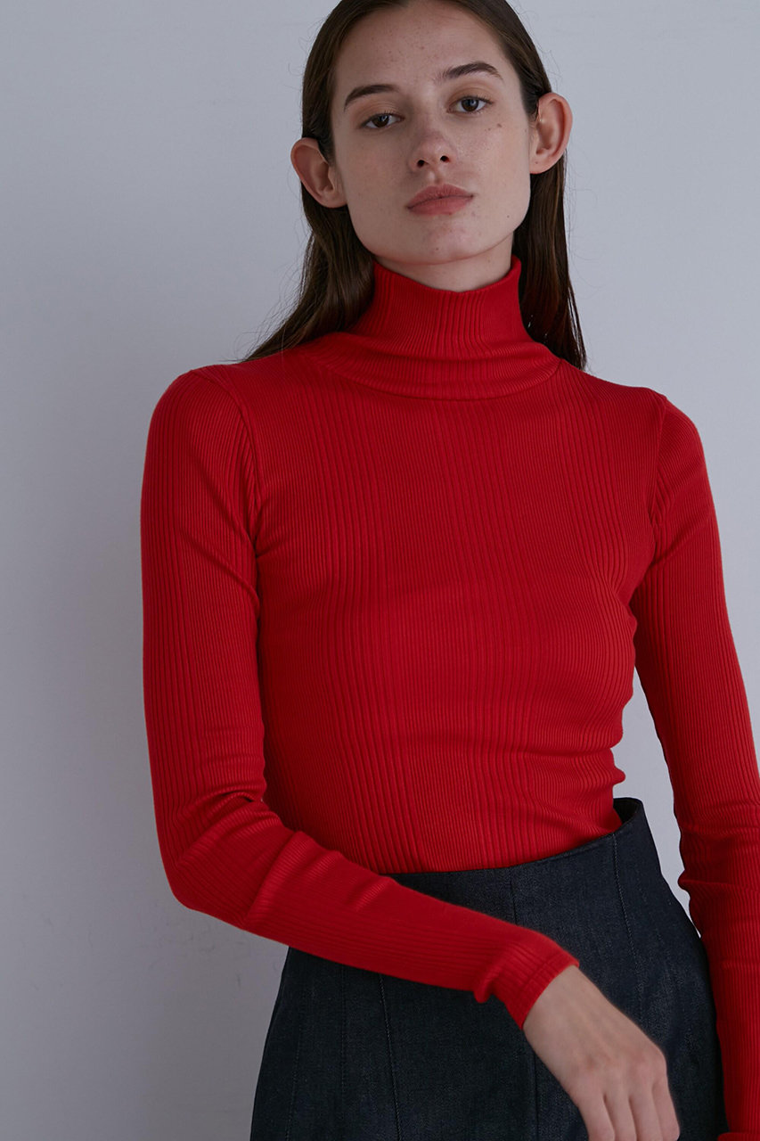 美品✨LE PHIL　ルフィル　ハイネックスキントップ　カシミヤ混　リブニット 美品✨LE PHIL ルフィル ハイネックスキントップ カシミヤ混 リブニット