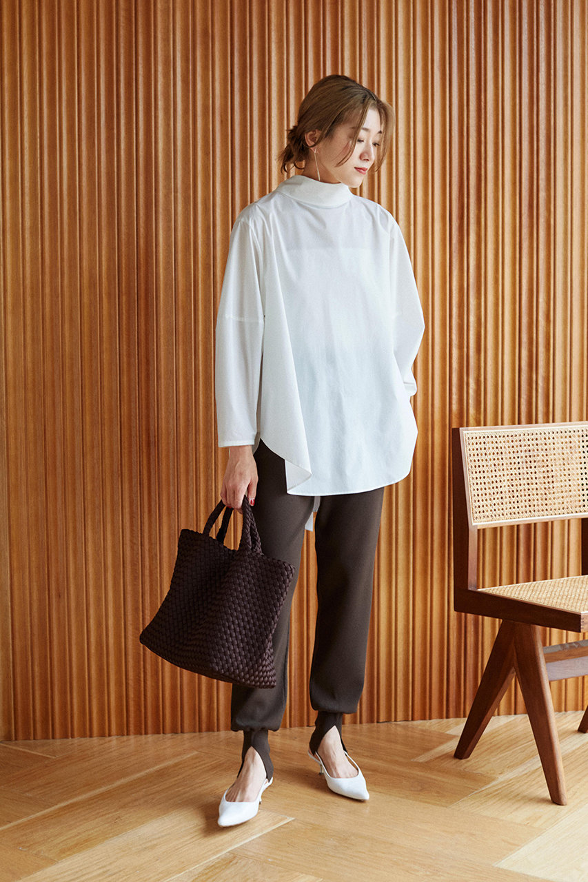 LE PHIL(ル フィル)｜SOLOTEXブロードボウタイブラウス/ホワイト の