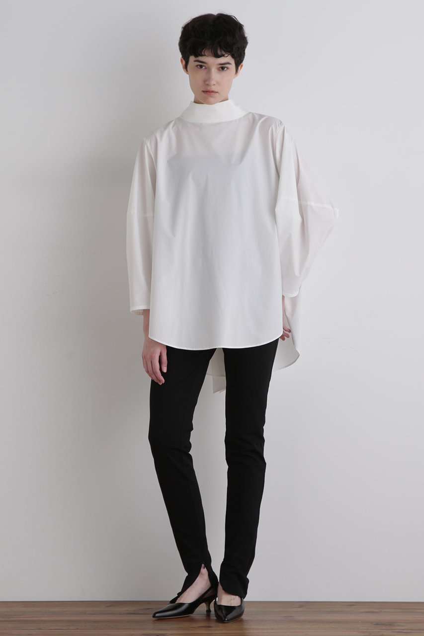 LE PHIL(ル フィル)｜SOLOTEXブロードボウタイブラウス/ホワイト の