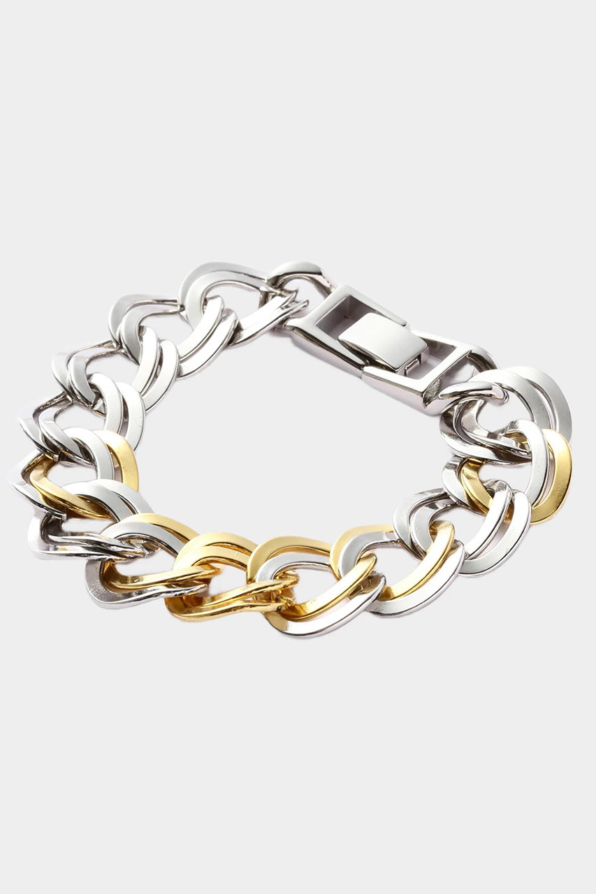 ル フィル/LE PHILのダブルチェーンブレスレット(シルバー/5345290906)