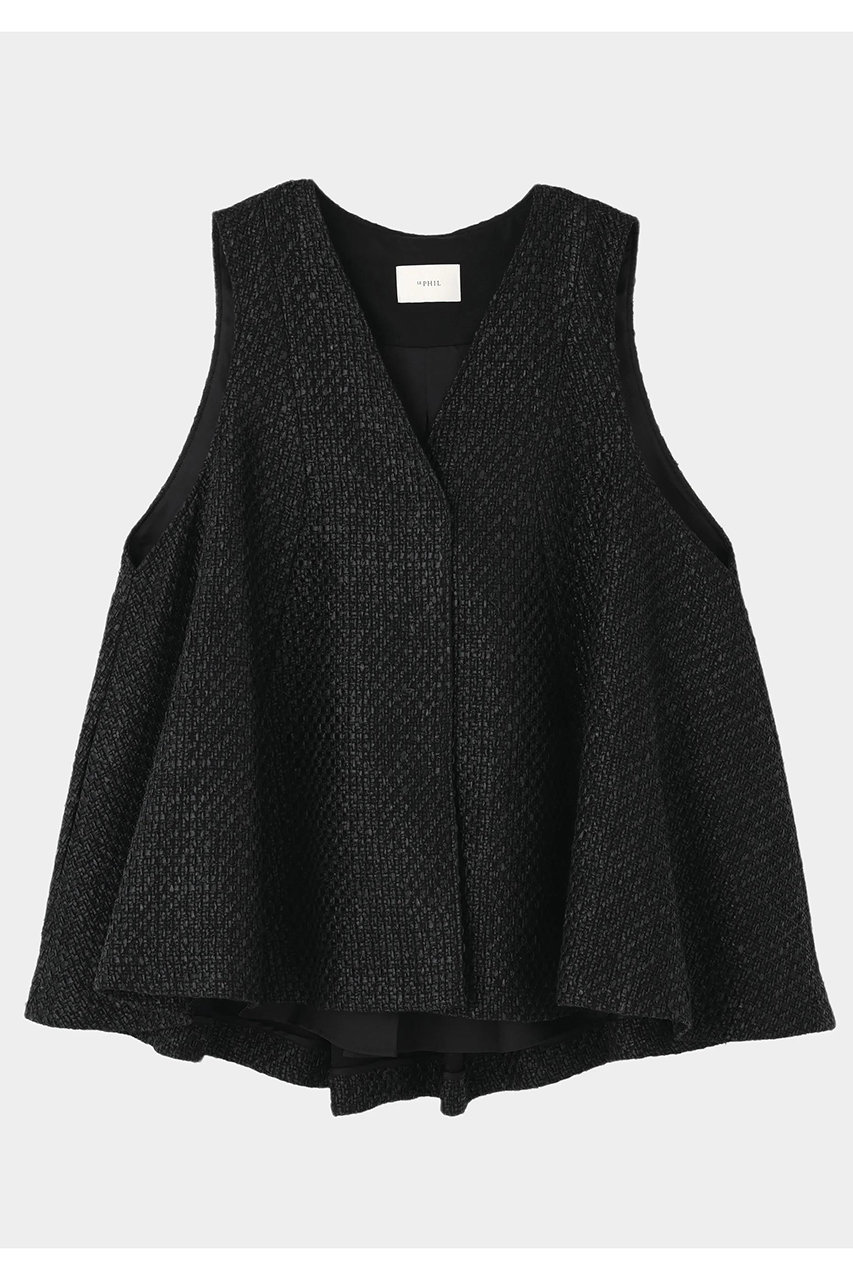 LE PHIL LINTONツイード (ブラック, F) ル フィル ELLE SHOP LE PHIL LINTONツイード (ブラック, F) ル フィル ELLE SHOP