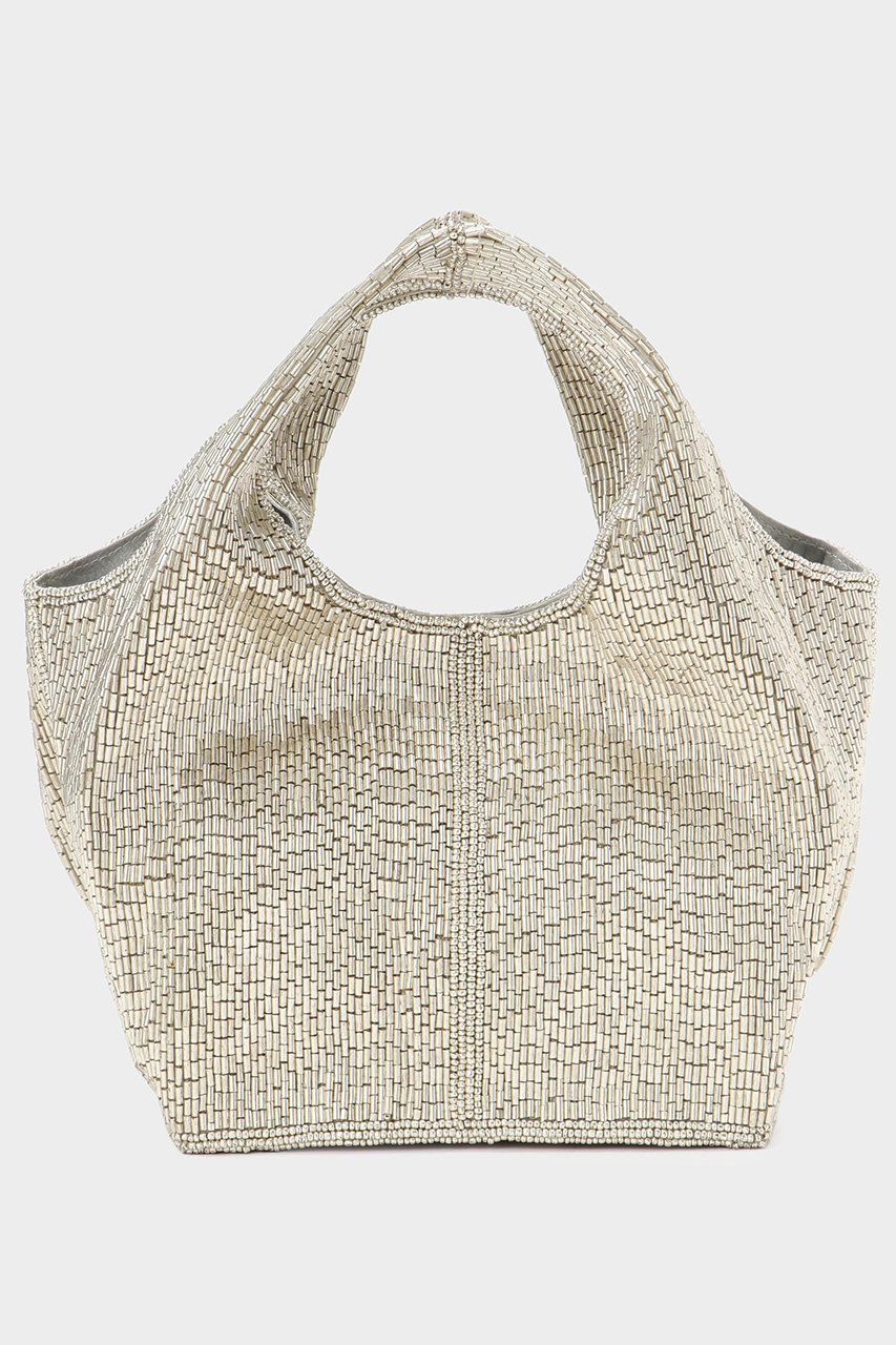 LE PHIL BEADS EMB BAG M (シルバー, -) ル フィル ELLE SHOP LE PHIL BEADS EMB BAG M (シルバー, -) ル フィル ELLE SHOP