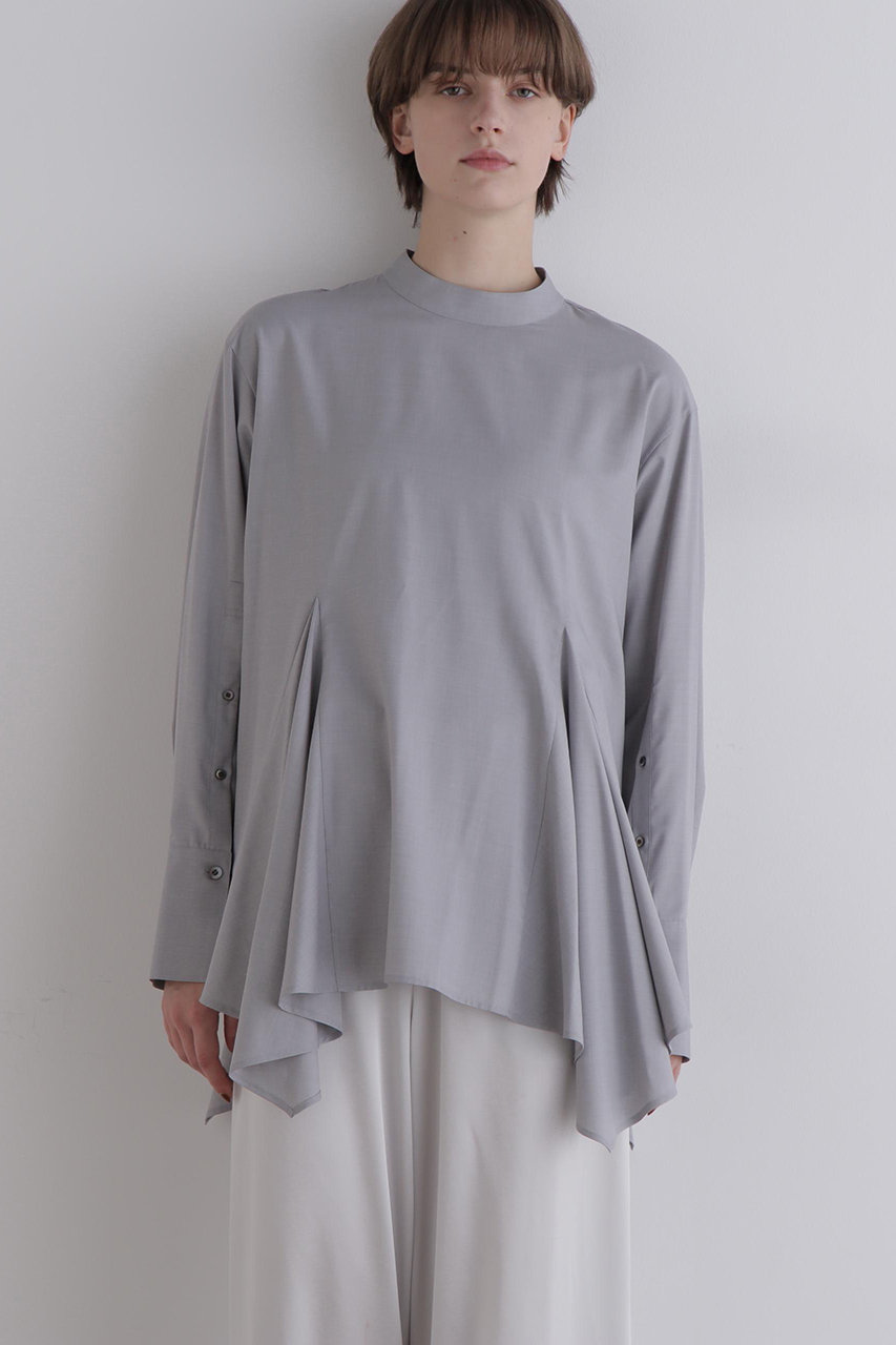 LE PHIL(ル フィル)｜スクエアヘムブラウス/グレー の通販｜ELLESHOP