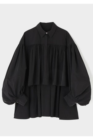 ル フィル/LE PHILのクリスピータフタギャザーブラウス(110400/110403)