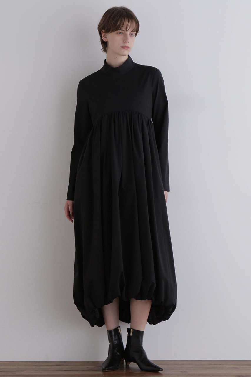 LE PHIL(ル フィル)｜タフタバルーンワンピース/ブラック の通販