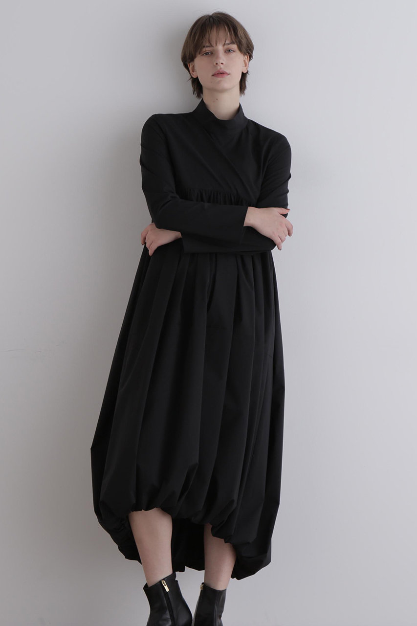 LE PHIL(ル フィル)｜タフタバルーンワンピース/ブラック の通販