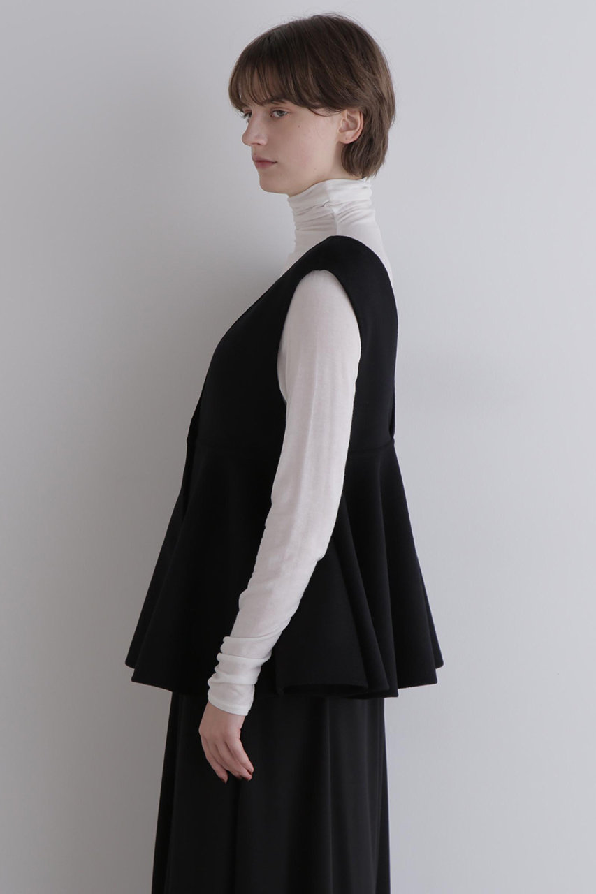 LE PHIL(ル フィル)｜ピュアカシミアショートペプラムジレ