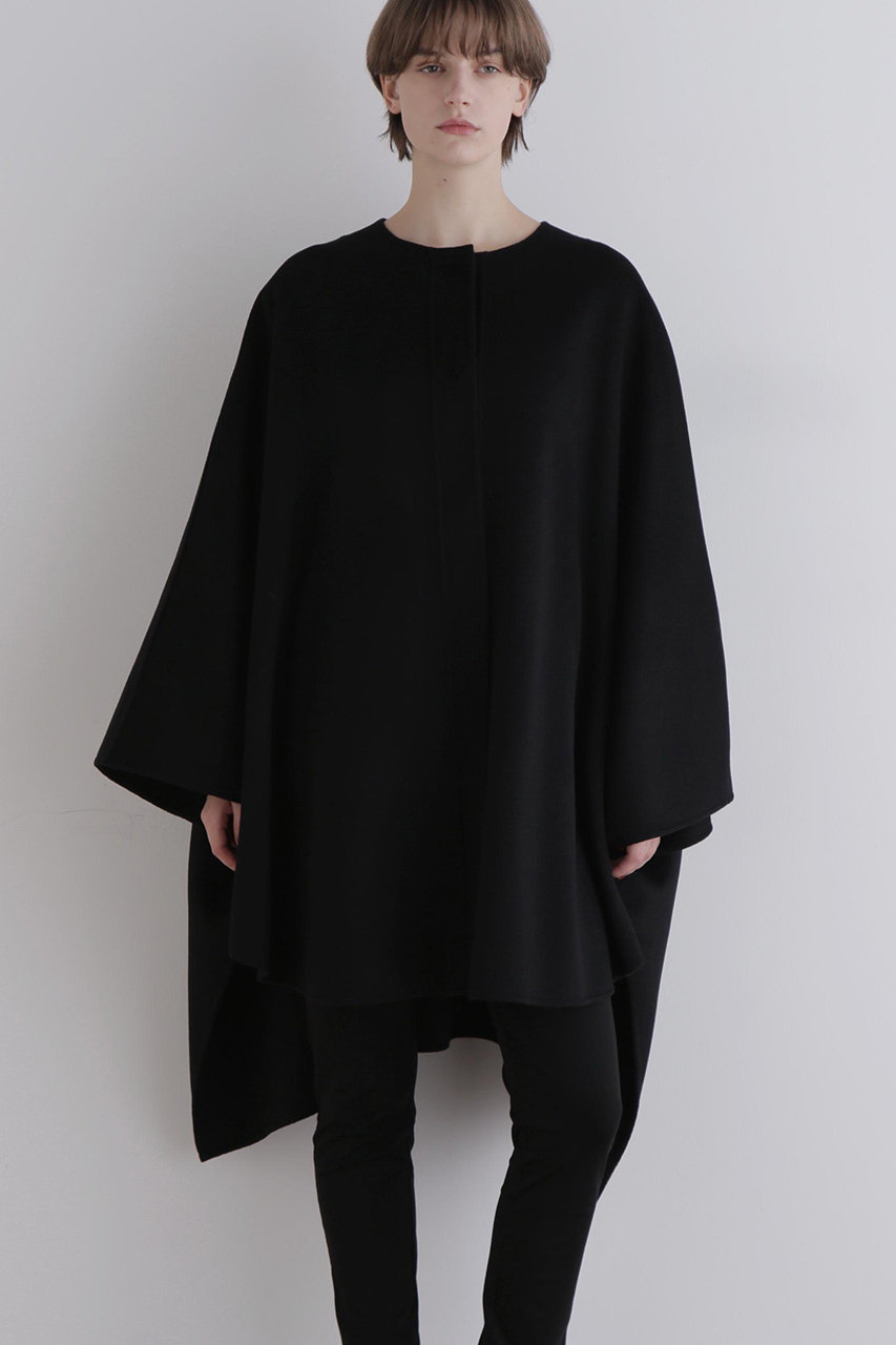 LE PHIL(ル フィル)｜ピュアカシミアケープ/ブラック の通販｜ELLESHOP