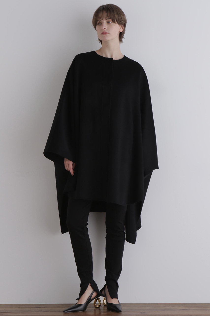 LE PHIL(ル フィル)｜ピュアカシミアケープ/ブラック の通販｜ELLESHOP