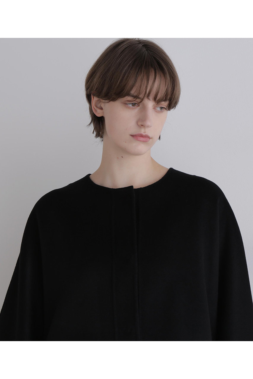 LE PHIL(ル フィル)｜ピュアカシミアケープ/ブラック の通販｜ELLESHOP