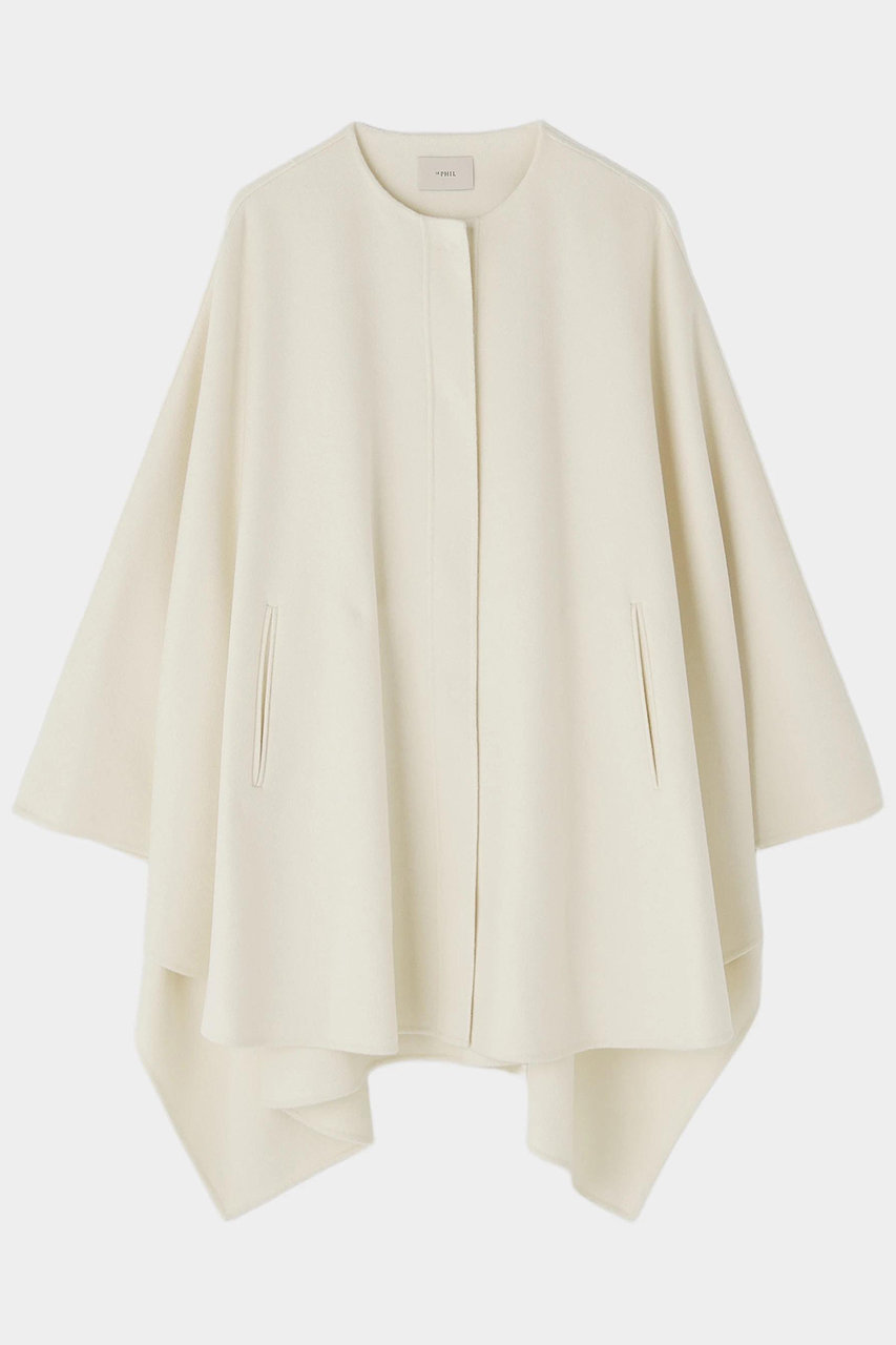 LE PHIL ピュアカシミアケープ (ホワイト, 0) ル フィル ELLE SHOP LE PHIL ピュアカシミアケープ (ホワイト, 0) ル フィル ELLE SHOP