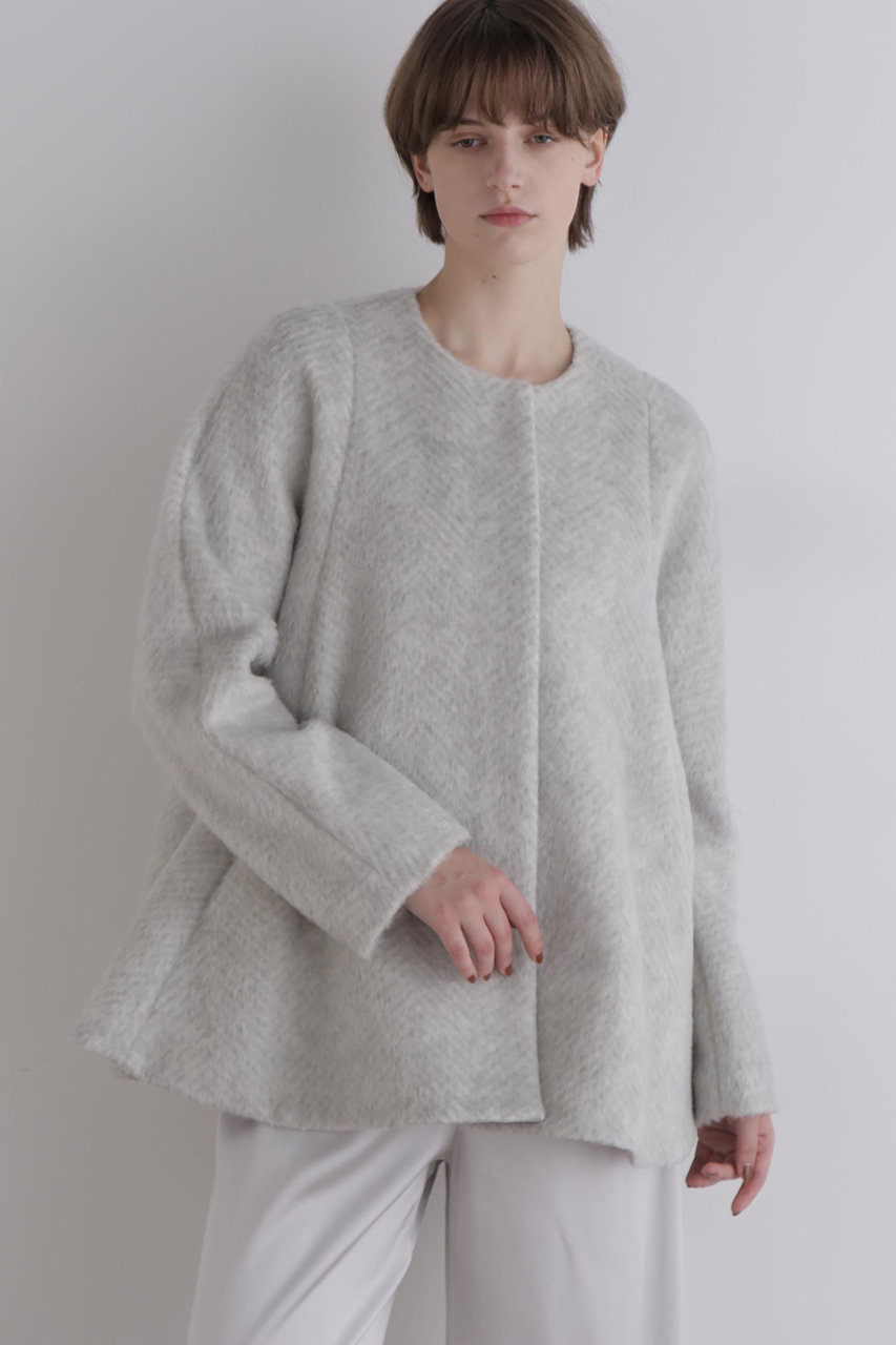 LE PHILのアウター LE PHIL(ル フィル)｜ソフトウールリバーAラインコート/グレー