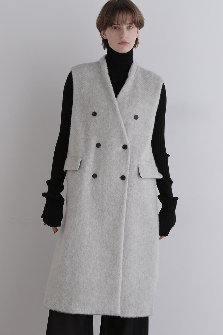 タグ付き LE PHIL ルフィル ライト ボンディング ジレ グレー ベスト タグ付き LE PHIL ルフィル ライト ボンディング ジレ グレー ベスト