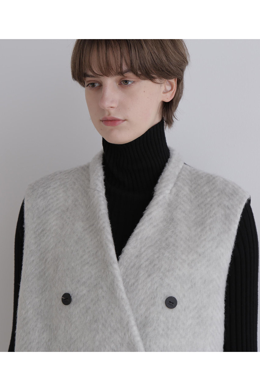 LE PHIL(ル フィル)｜ヘリンボンシャギージレ/グレー の通販｜ELLESHOP