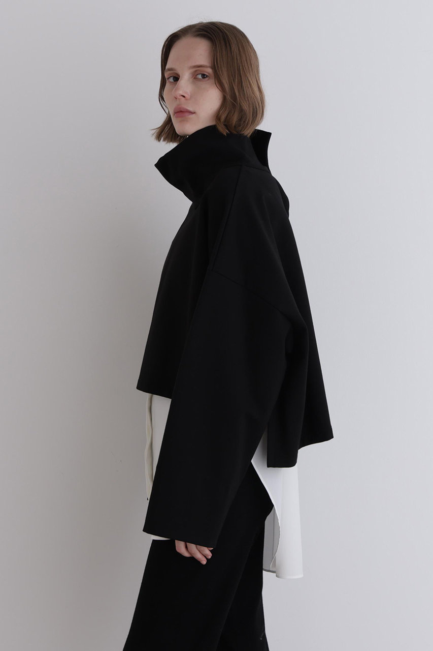 【LE PHIL】ボアケープアウター2023 完売品 LE PHIL】ボアケープアウター2023 完売品 黒ブラック item343123800301