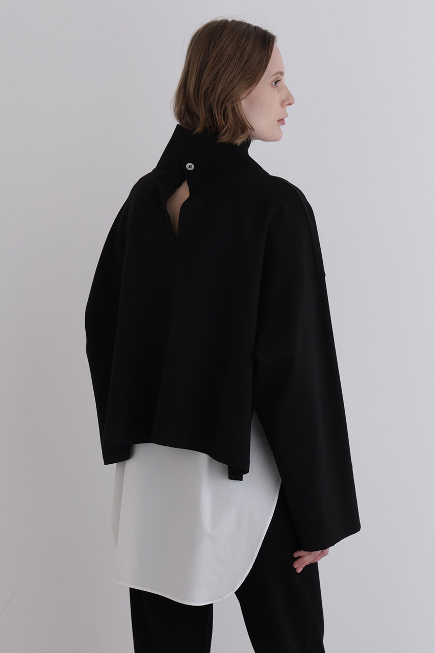 LE PHIL(ル フィル)｜ハイネッククロプドプルオーバー/ブラック の通販